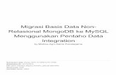Relasional MongoDB ke MySQL Migrasi Basis Data Non-