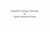 Specific Energy Concept In Open Channel Flow