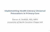 Implementing Health Literacy Universal Precautions in ...