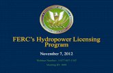 FERC’s Hydropower Licensing Program