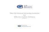 The CIS Critical Security Controls for Effective Cyber Defense