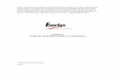 ENERSYS CODE OF BUSINESS CONDUCT AND ETHICS