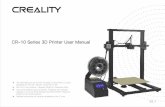 CR-10 Series 3D Printer User Manual - Maker Junction