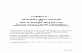 Appendix C-1: Intellectual Property Provisions