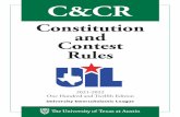 Constitution and Contest Rules