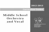 Middle School Orchestra and Vocal