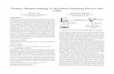 Poster: Homecoming: A Wireless Homing Device for UAVs