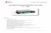 BATTERY MANAGEMENT SYSTEM 4 – 15S - REC BMS