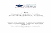 2021 Educator Preparation Provider Process and Performance ...