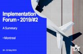 Implementation Forum - 2019/#2