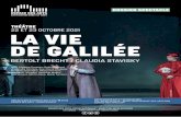 THÉÂTRE 22 ET 23 OCTOBRE 2021 LA VIE DE GALILÉE
