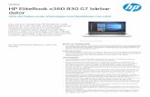 HP EliteBook x360 830 G7 bärbar