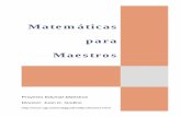 Matemáticas para Maestros - Universidad de Granada