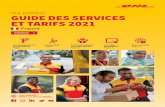 DHL EXPRESS GUIDE DES SERVICES ET TARIFS 2021