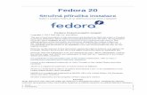 Stručná příručka instalace - Stažení a instalace Fedory 20 ...