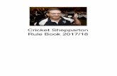 Cricket Shepparton Rule Book 2017/18