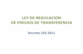 LEY DE REGULACION DE PRECIOS DE TRANSFERENCIA