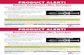 Product Alert BD Syringes