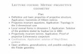 Lecture course: Metric projective geometry