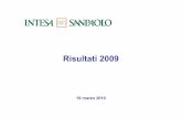 Presentazione FY09 IT - Intesa Sanpaolo