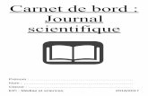 Carnet de bord : Journal scientifique