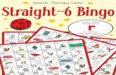 Speech Therapy Game Straight-6 Bingo
