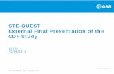 STE-QUEST External Final Presentation of the CDF Study