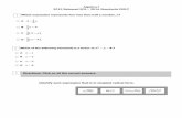 Algebra I 2015 Released SOL 2016 Standards ONLY