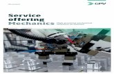 Service offering Mechanics High-precision mechanical