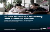 Guide to income investing and dividend stocks