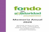 Memoria Anual 2020 - FONDO DE SOLIDARIDAD