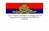 15th Field Artillery Regiment - CARYAATI