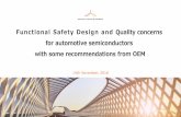 Functional Safety Design and Quality concerns for ...