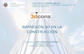IMPRESIÓN 3D EN LA CONSTRUCCIÓN