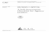 HUMAN CAPITAL: A Self-Assessment Checklist for Agency ...