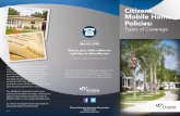 Citizens Mobile Home Policies - Home - Public
