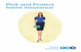 Pick and Protect home insurance - TSB
