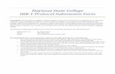 Daytona State College IRB-1 Protocol Submission Form