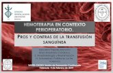 P Y CONTRAS DE LA TRANSFUSIÓN SANGUÍNEA