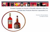 Gruppo Campari to launch a friendly takeover offer for ...