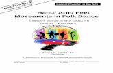 Hand/ Arm/ Feet Movements in Folk Dance