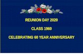 CLASS 1960 CELEBRATING 60 YEAR ANNIVERSARY