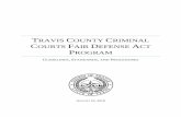 TRAVIS COUNTY CRIMINAL COURTS FAIR DEFENSE ACT …