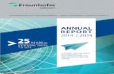 Fraunhofer UMSICHT, ANNUAL REPORT 2014-2015