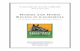 Horses and Horse Racing in California