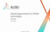 Market segmentation for LPWAN technologies