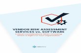 VENDOR RISK ASSESSMENT SERVICES vs. SOFTW ARE
