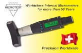 Worldclass Internal Micrometers for more than 50 Years