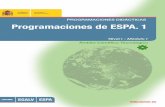 PROGRAMACIONES DIDÁCTICAS Programaciones de ESPA. 1