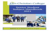 Senior Student Subject Handbook 2021